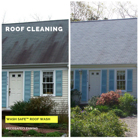 Roof, Cleaning, Roof Wash, Pressure Washing, Chemicals, Cleaner, Wash Safe, How to Clean Your Roof, Moss, Asphalt, Mold, Algae, Moss, Stains,
