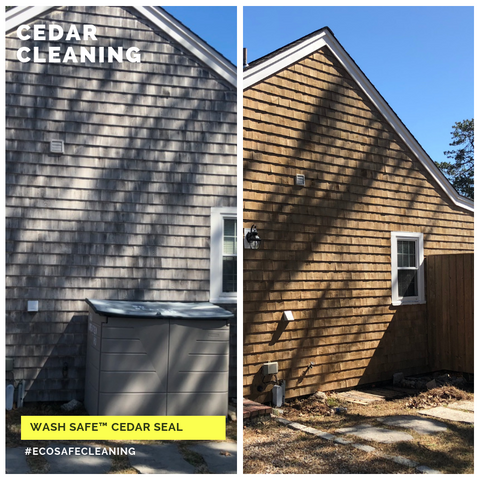 wash safe cedar seal how to clean cedar shakes shingles roofing cleaning eco safe