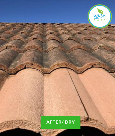 Tile, Roof, Wash, Roof Cleaning, Clay, Slate, Concrete, Wash Safe, How to clean tile roof, red roof tiles, moss, algae, mold