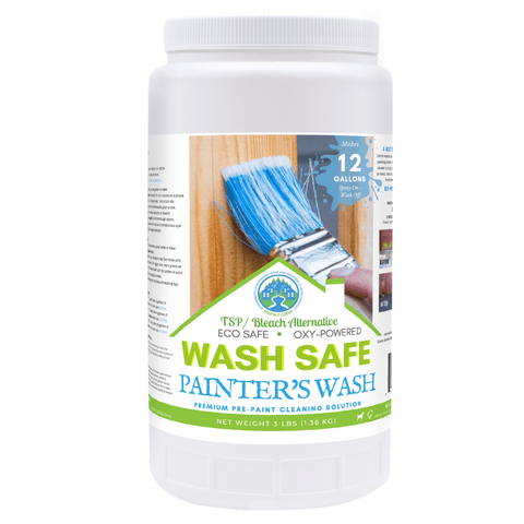 wash safe, painter's wash, premium pre paint solution, paint walls, paint prep, wall cleaner, contractor, pressure washing, biodegradable 