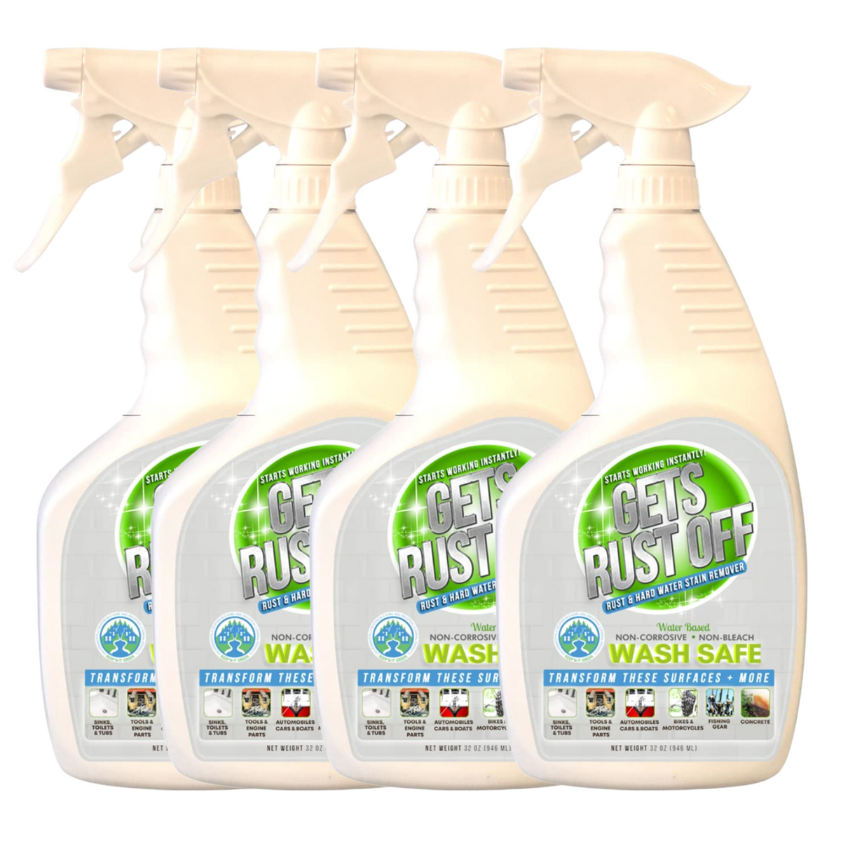 Wash Safe™ GETS RUST OFF | Non-Corrosive, Non-Bleach Rust & Hard Water ...